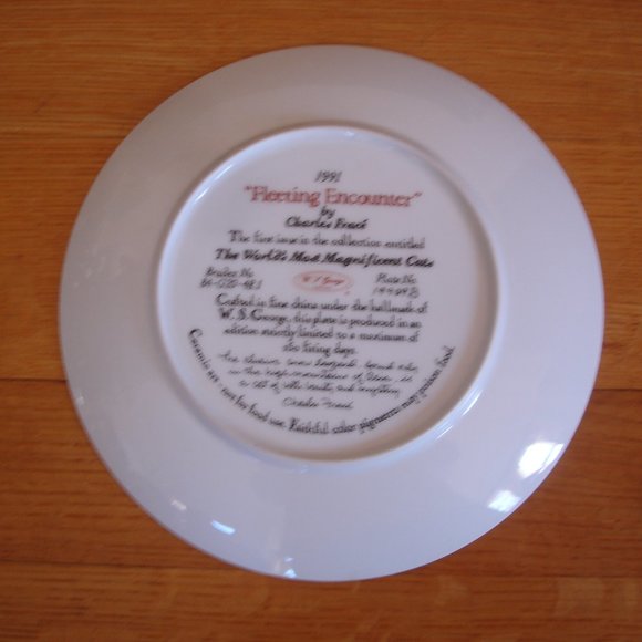 FLEETING ENCOUNTER: Bradford Exchange Art Plate - Picture 4 of 7